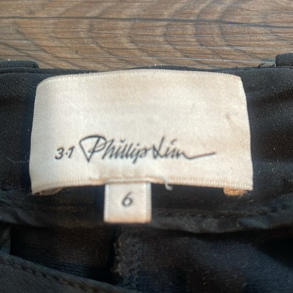 3.1 Phillip Lim Black Skinny Pants Ankle Zipper - Picture 8 of 10